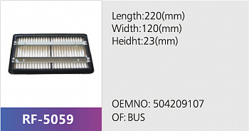Фильтр салона RF-5059 (1/)