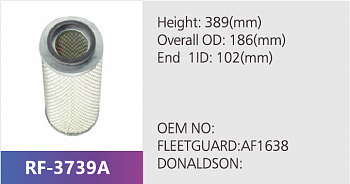 Фильтр воздушный RF-3739A (1/)