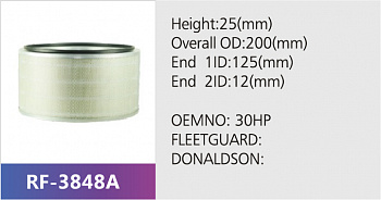 Фильтр воздушный RF-3848A (1/)