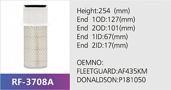 Фильтр воздушный RF-3708A (1/)