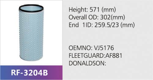 Фильтр воздушный EAF5040