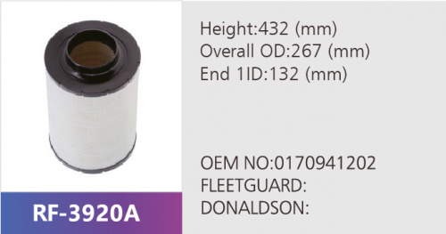Фильтр воздушный RF-3920A (1/)